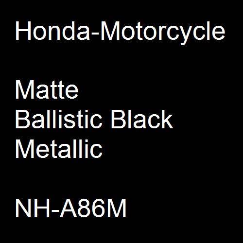 Honda-Motorcycle, Matte Ballistic Black Metallic, NH-A86M.